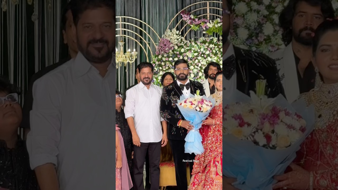 Cm Revanth Reddy Attended MLC Balmoor Venkat Wedding #ytshorts
