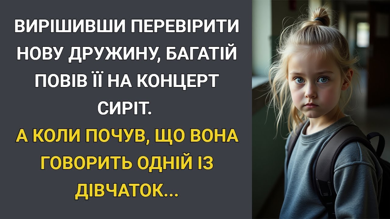 Вирішивши перевірити нову дружину, багатій повів її на концерт сиріт… А коли почув, що вона говор