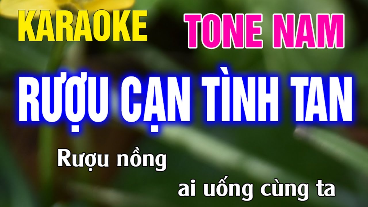Rượu Cạn Tình Tan Karaoke Tone Nam Nhạc Sống l Phối Hay Dễ Hát l Thế Khang Organ
