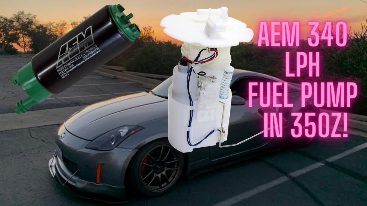 Installing AEM340 E85 compatible fuel pump in 350z!
