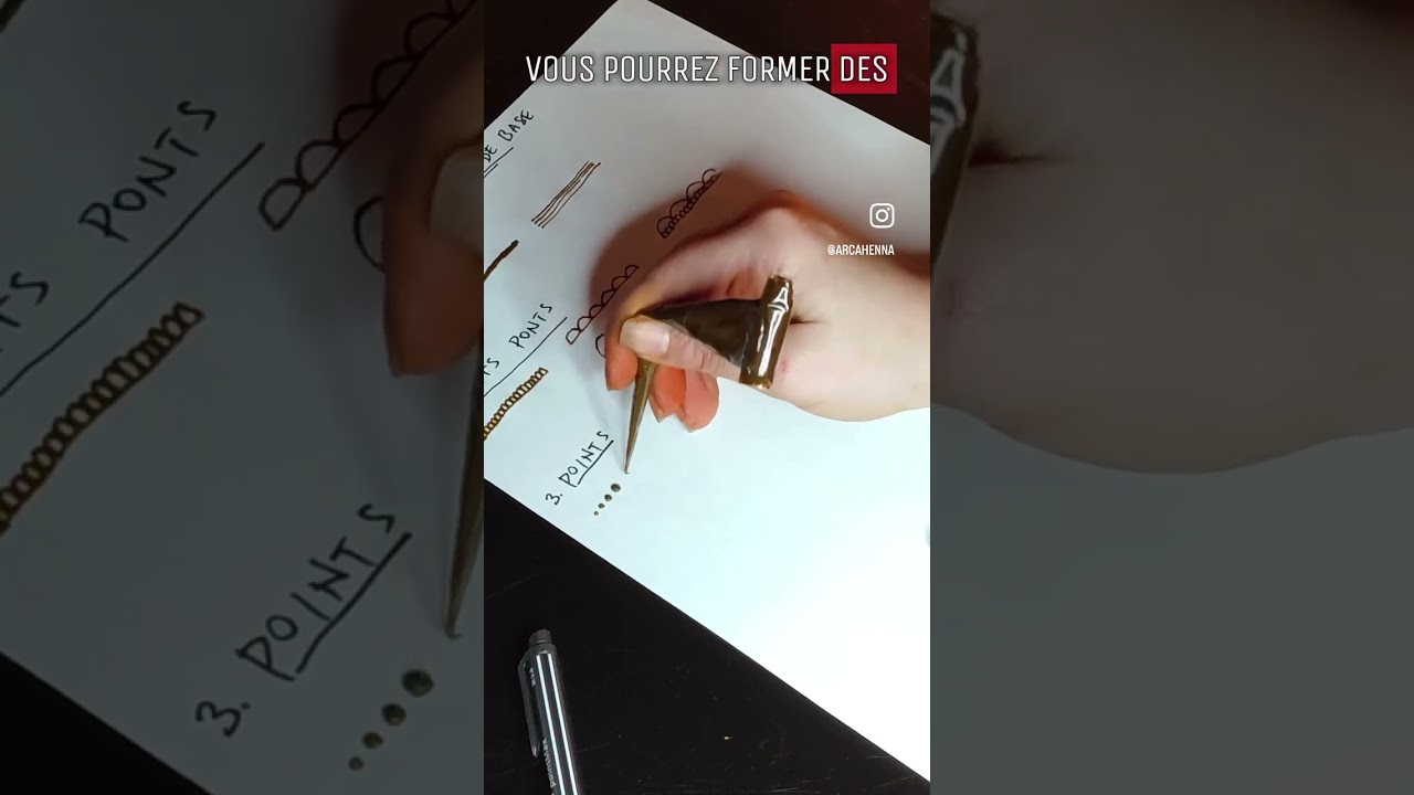 exercices essentiels pour maitriser le tatouage au henné