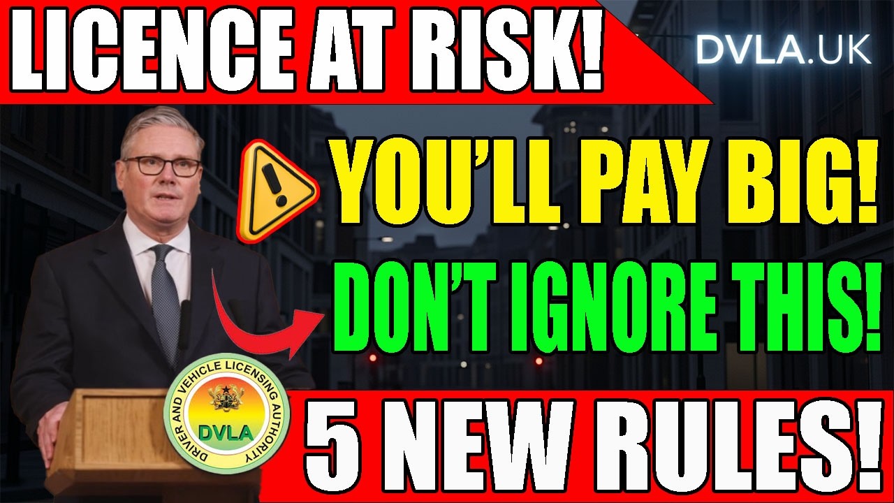 🚨 UK Driving Licence Alert  5 New DVLA Rules Explained  Avoid Costly Mistakes NOW