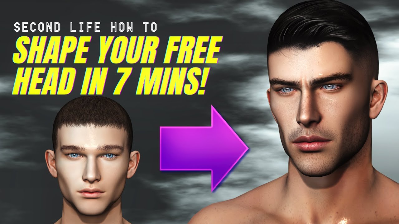 Second Life | Free Head Shape Tutorial | Lelutka & Legacy body Shape Customization