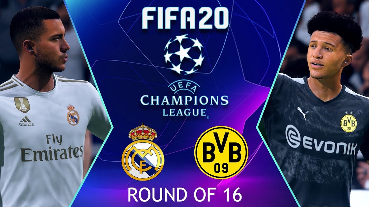 Real Madrid vs Borussia Dortmund | FIFA 20 UEFA Champions League Highlights