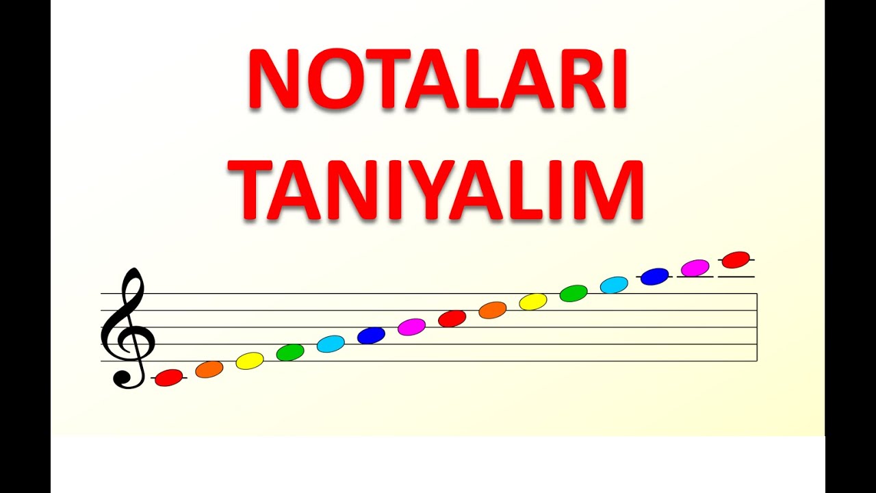 NOTALARI ÖĞRENİYORUZ - NOTALAR VE PORTE ÜZERİNDEKİ YERLERİ - NOTA EZBERLEME -  NOTALARI TANIYALIM