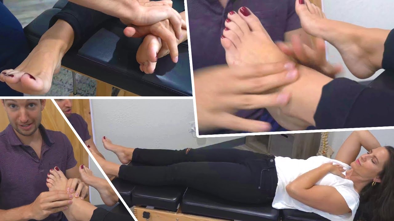 Adjusting Her Feet, Soles & Toes - ASMR Chiropractic Adjustment Compilation