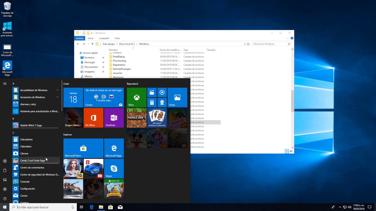 Mover carpeta de descarga de actualizaciones para liberar espacio de Disco C en Windows 10