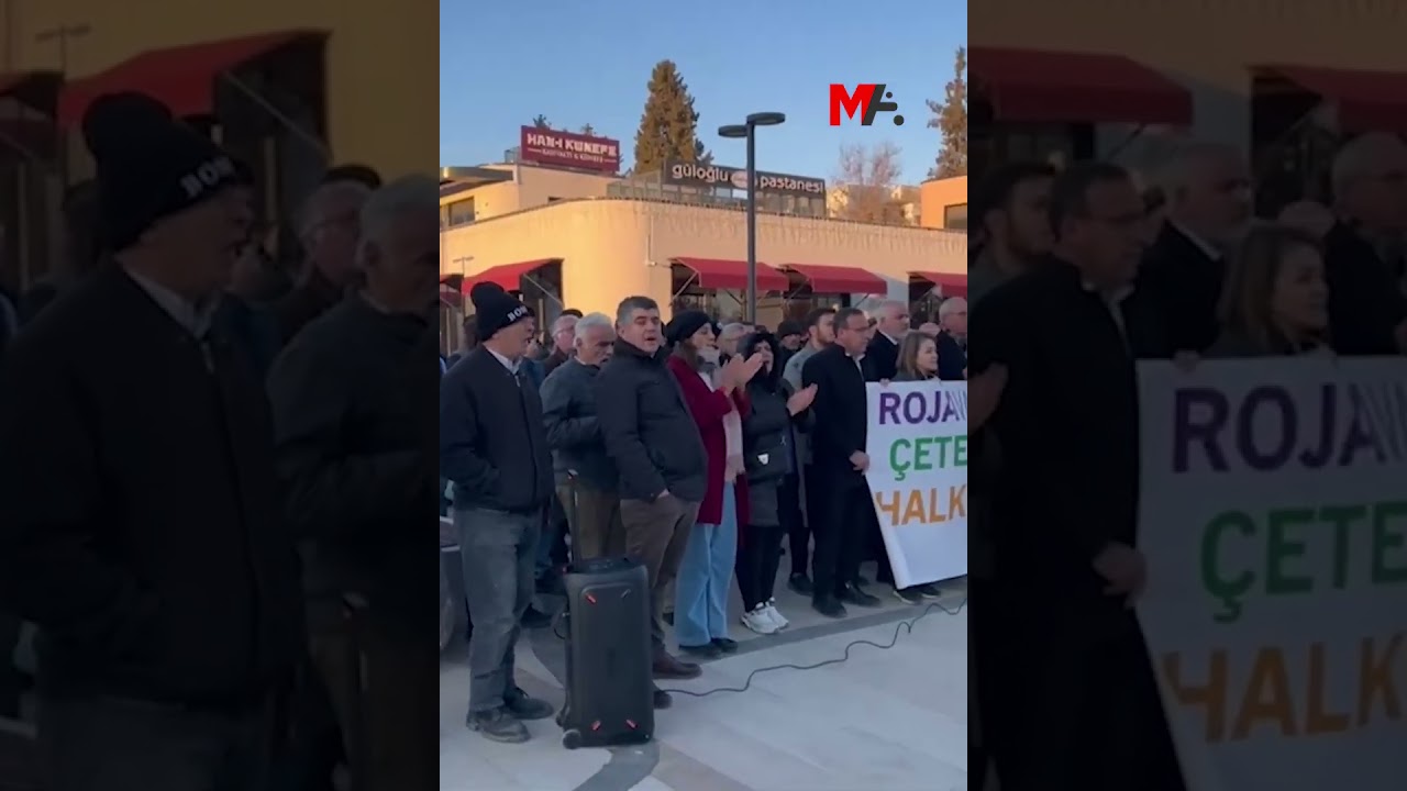 ROJAVA'YA YÖNELİK SALDIRILAR SEMSÛR'DA PROTESTO EDİLDİ