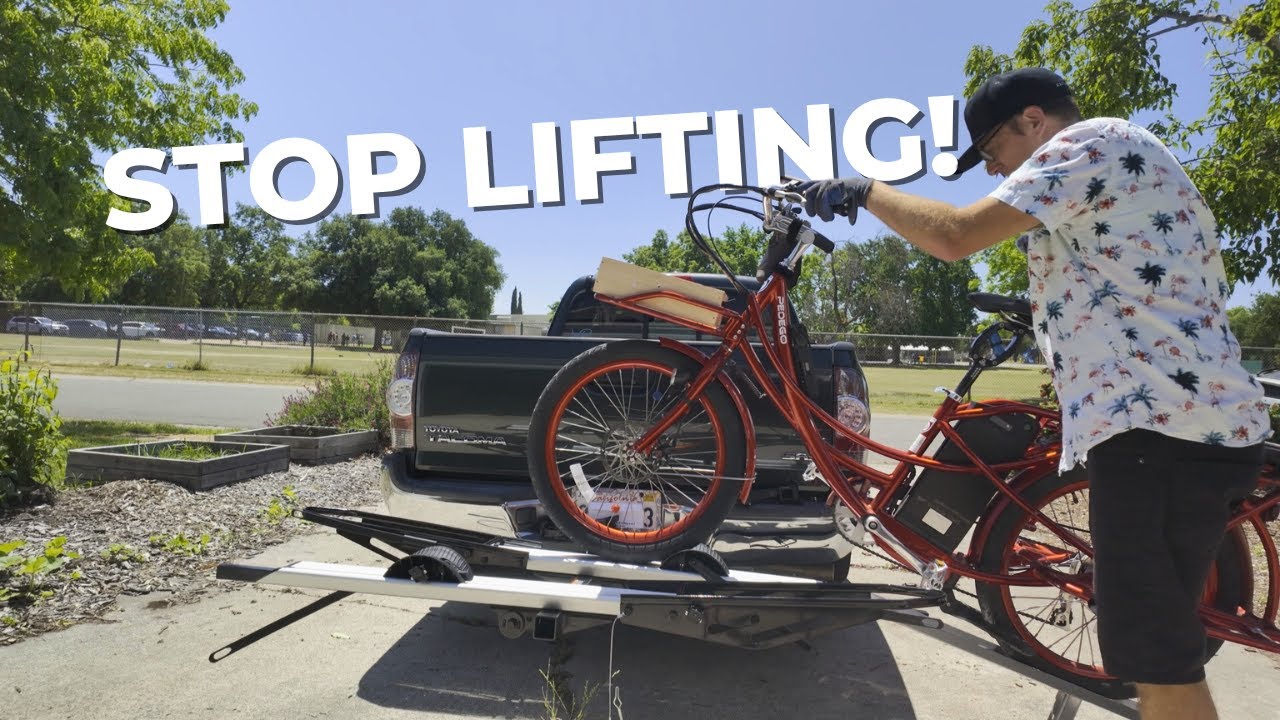 Carry those HUGE fat tire e-bikes! Young's Fat Tire E-Bike Hitch Rack from Outfitr