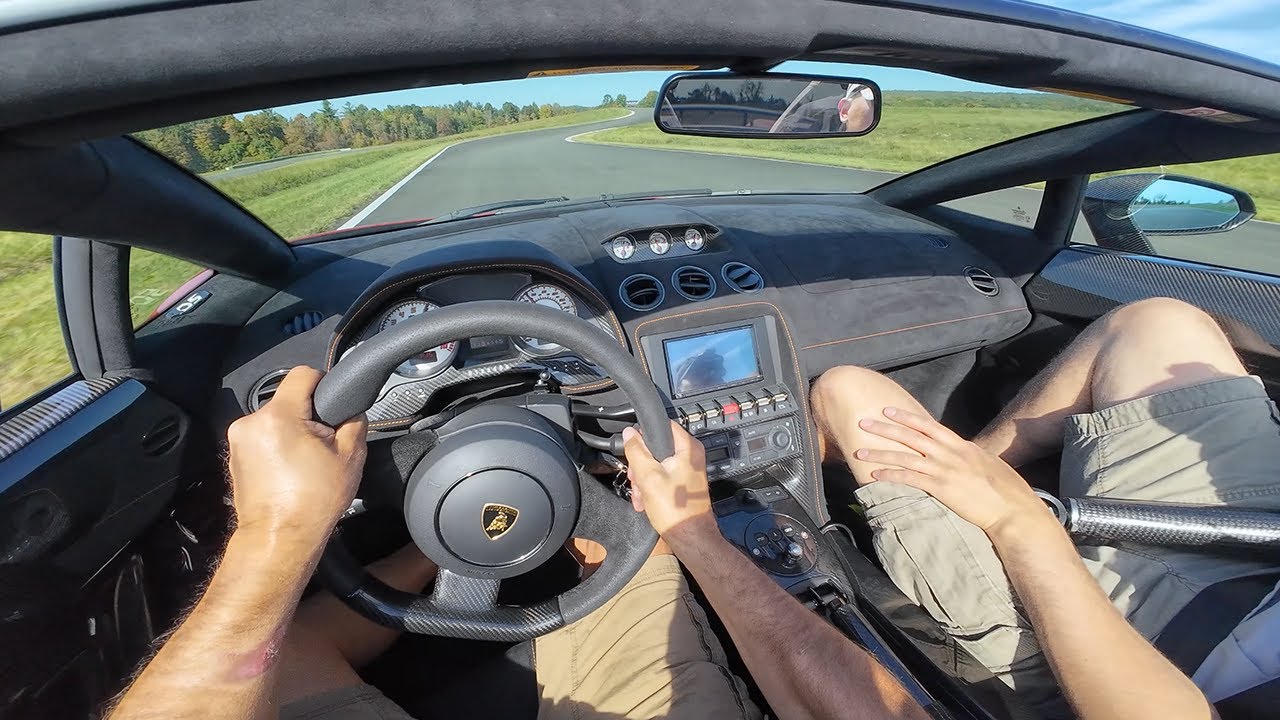 600 HP 2014 Lamborghini Gallardo Performante to the limit - POV Track Day