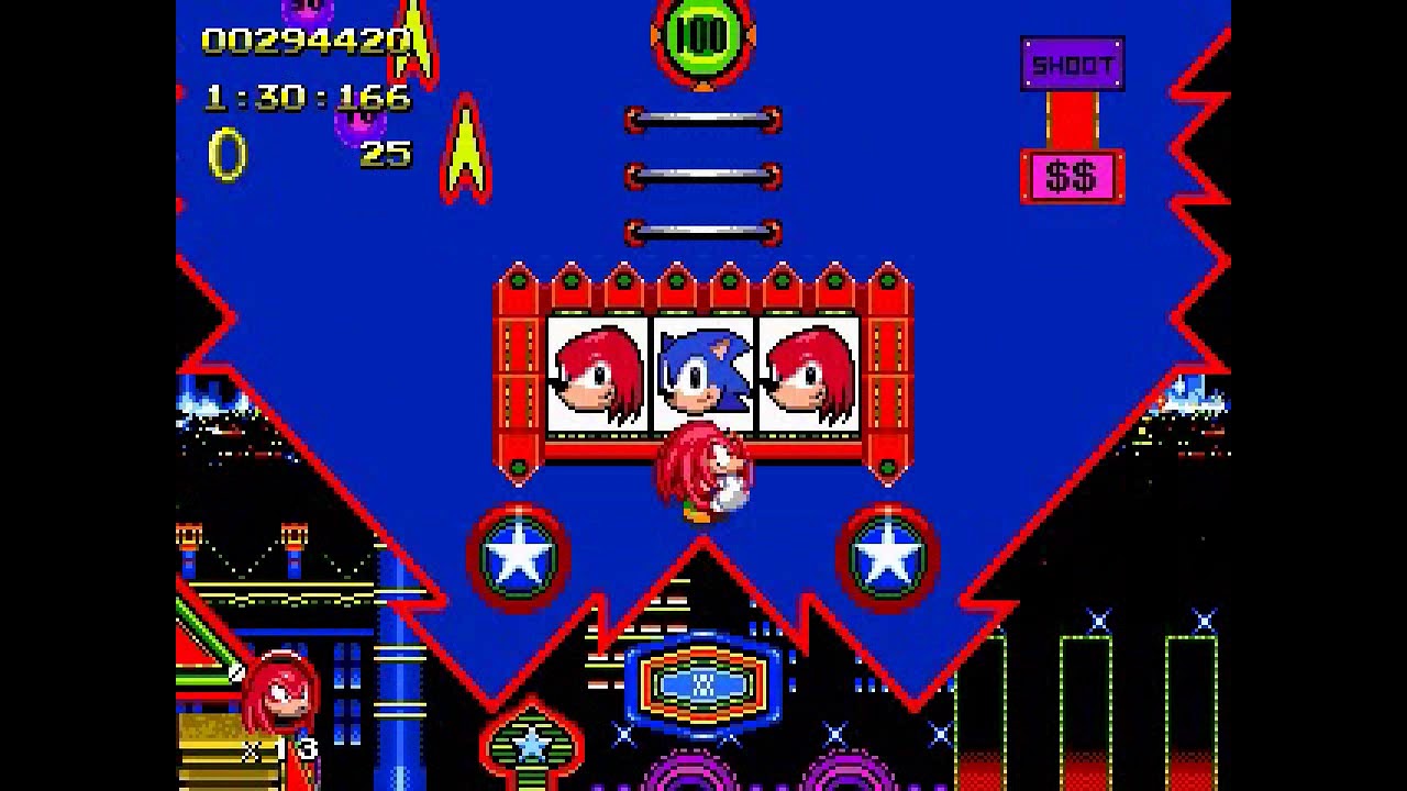 Sonic the Hedgehog 2 Heroes Casino Night Zone 2 (Knuckles)