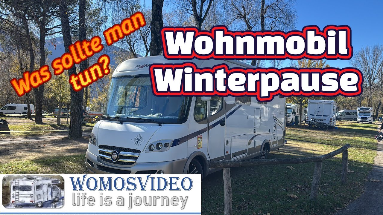 Wohnmobil für den Winter einlagern. Was man vorher machen sollte.