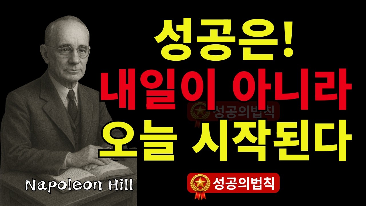 내일이 아니라 오늘 움직여야 하는 이유 | 나폴레온 힐