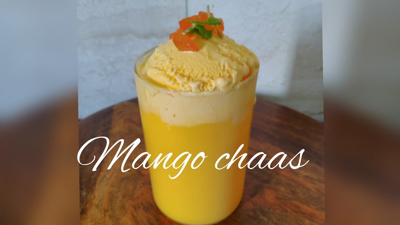 Mango Chaas (buttermilk) | Mango Lassi | Mango chaas with Ice-Cream | आंब्याचे ताक | मँगो लस्सी