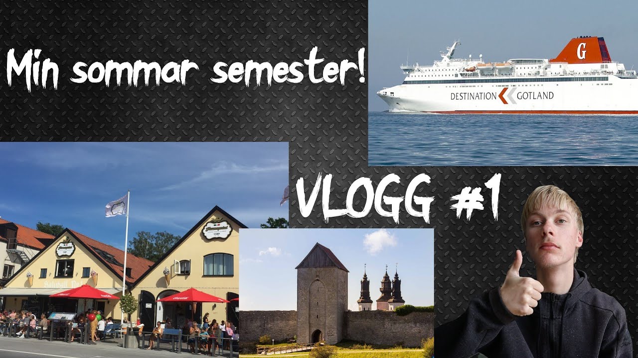 Jag drar p&aring; semester i Sverige! #1 F&ouml;rst till Gottland!  Vlogg 6!
