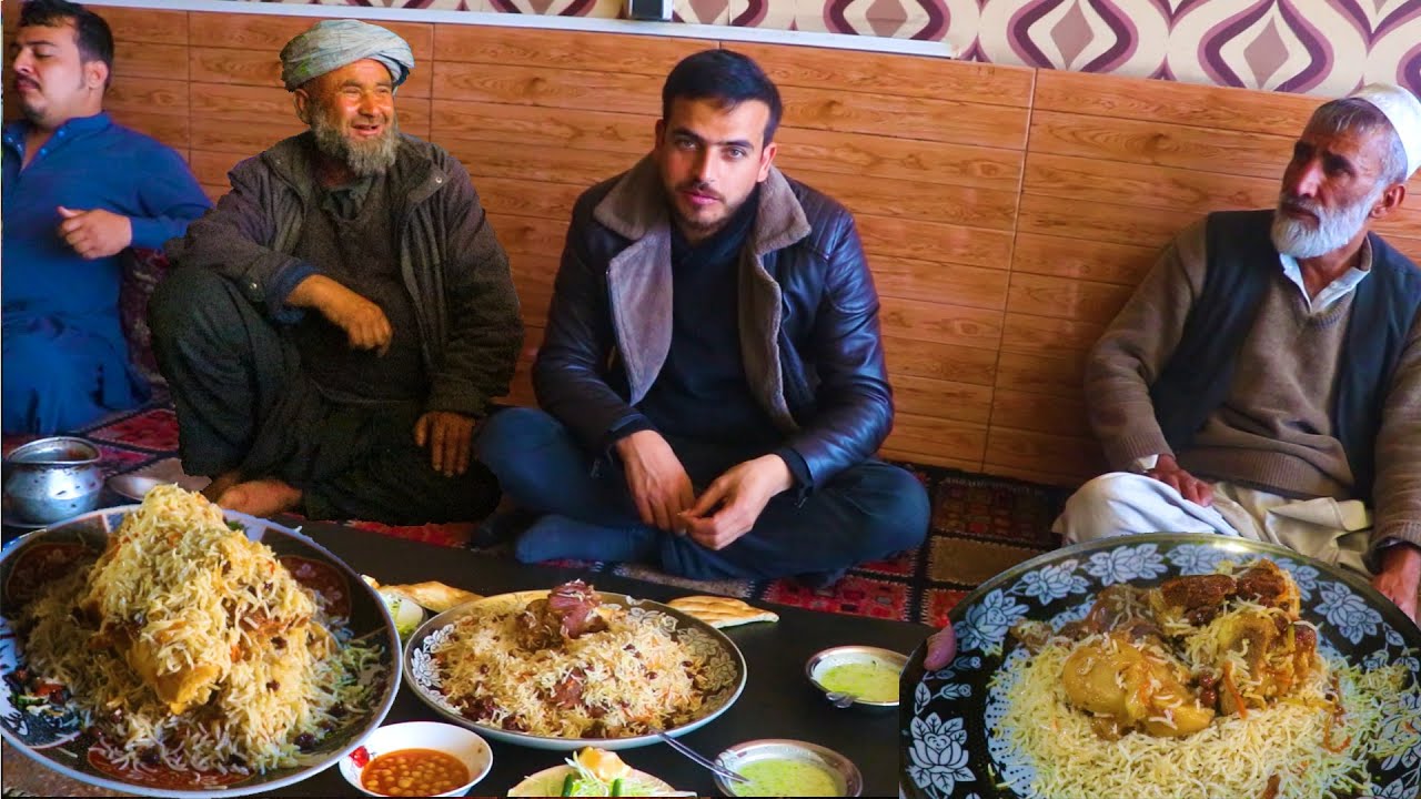 Kabuli Moling Pulao, Afghani rice recipe  ماهیچه پلو، ضیا، فاریاب هوتل، دهن جاده کابل