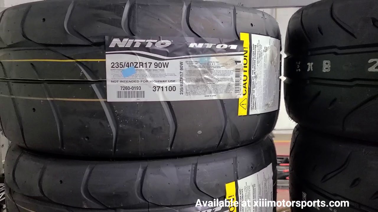 Tire Comparison Falken RT660 vs Nitto NT01 actual tread width