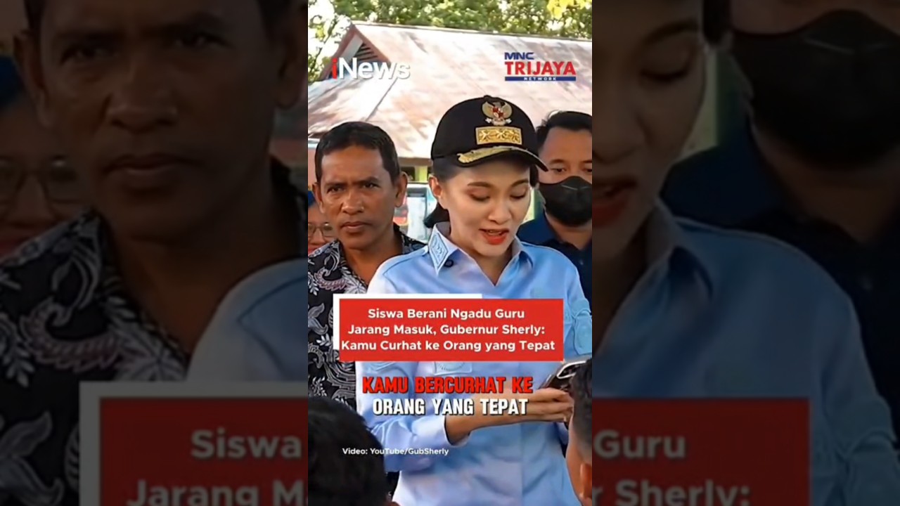 siswa berani ngadu guru jarang masuk, Gubernur Sherly: kamu curhat ke orang yang tepat #trijayafm