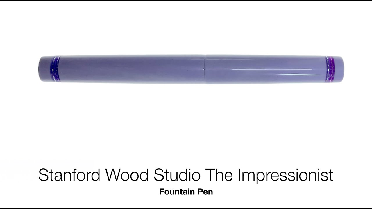 Stanford Wood Studio Inspired by The Impressionists Fountain Pen | Exclusive Ink | Pouch