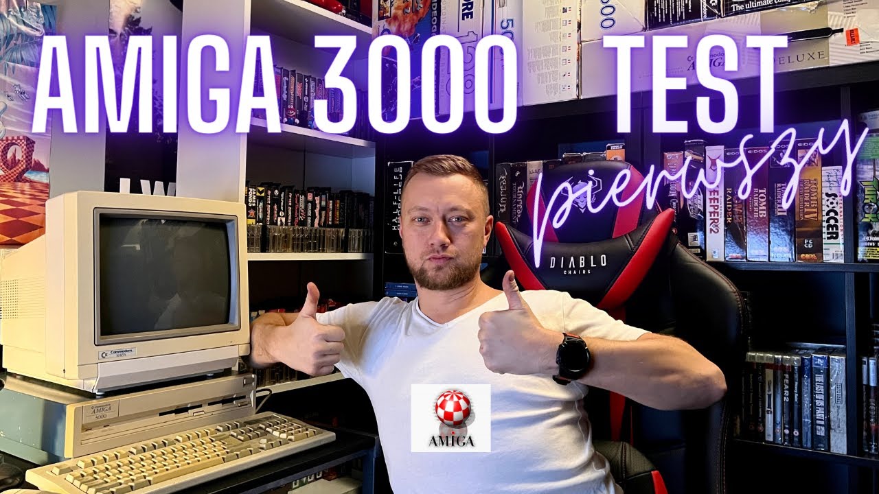 Amiga 3000 podłączanie i testowanie, czy zadziała?