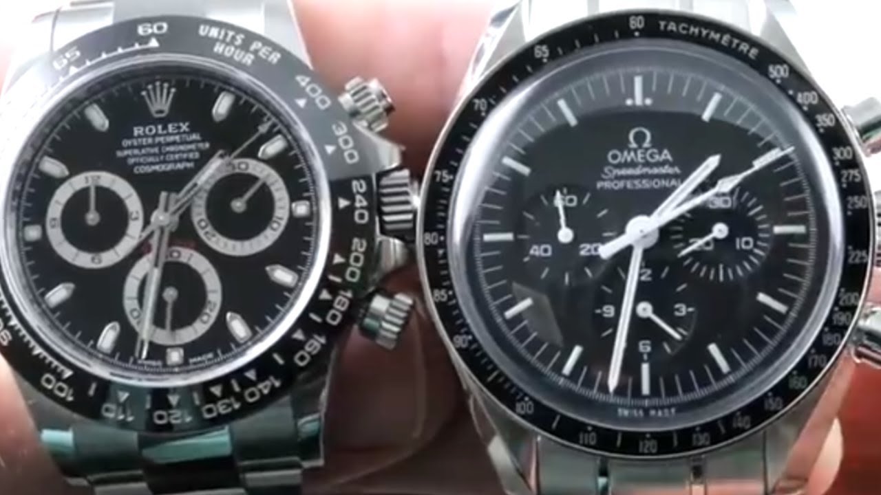 Omega Speedmaster Professional Moonwatch vs Rolex Daytona