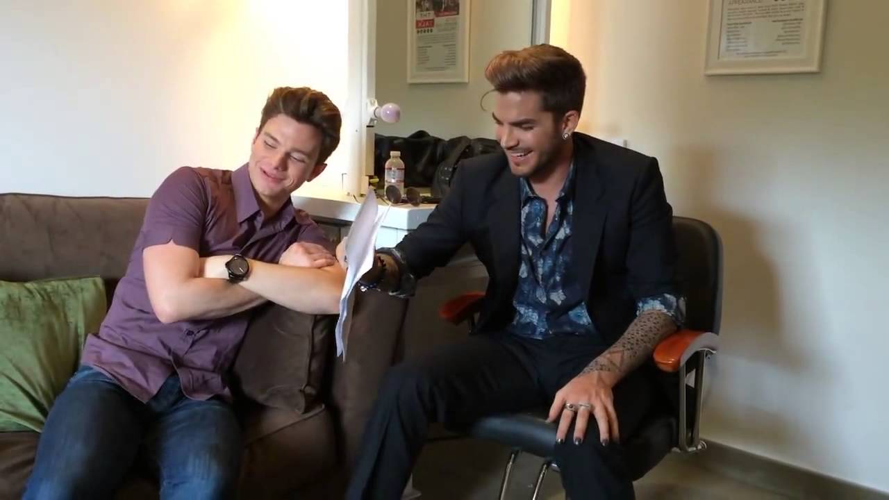 Adam Lambert & Chris Colfer - After The Talk Answer Fan Questions