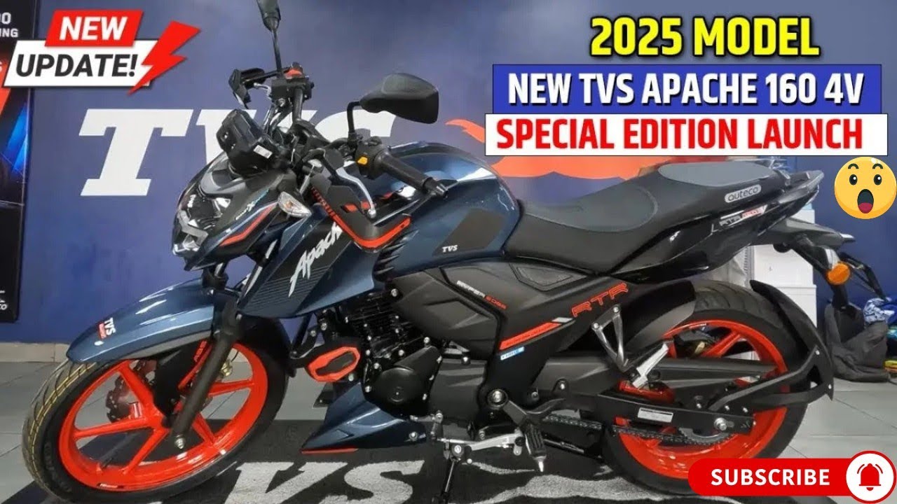 2025 TVS Apache RTR 160 4v Latest Model | 8 Major Updates | Price & Features