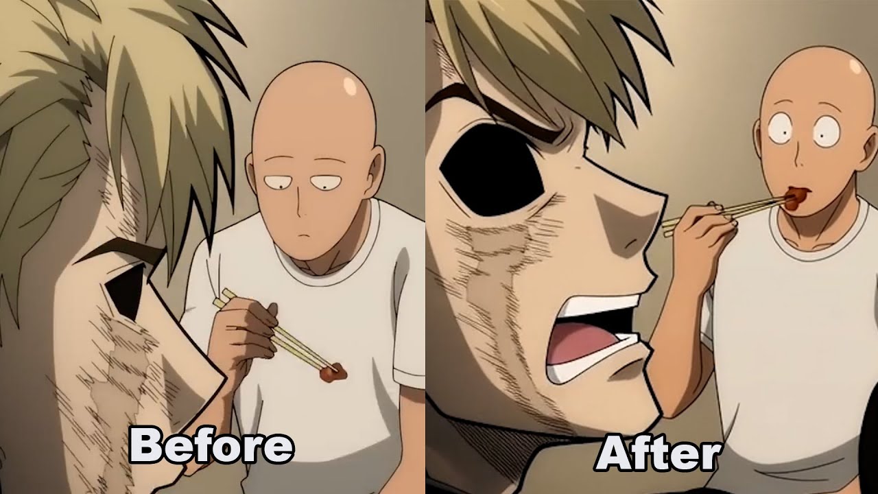 One Frame Man (but I Fixed it With AI) | One Punch Man Season 3 | Grok Imagine 3