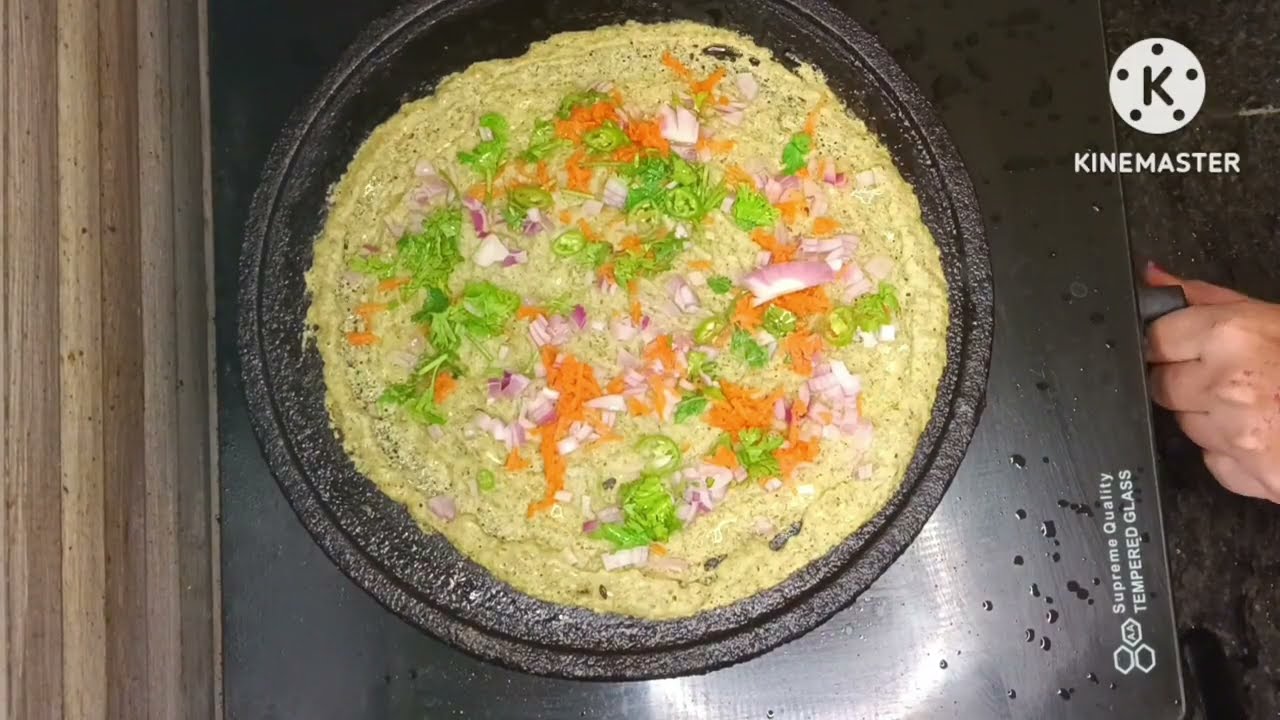 Perfect Onion stuffed green dal dosa recipe #trending #pesarattudosa #video #youtube #ytstudio 