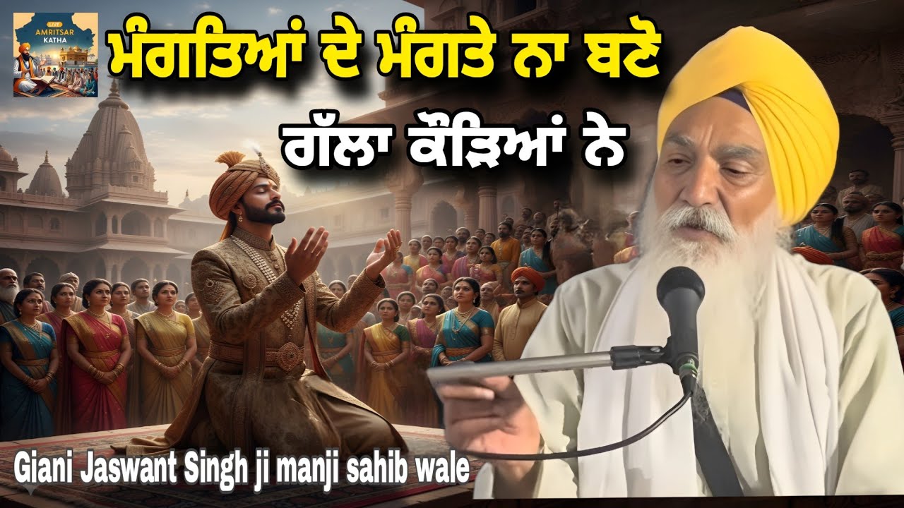 ਮੰਗਤਿਆਂ ਦੇ ਮੰਗਤੇ ਨਾ ਬਣੋ | Mangtya de mangte na bano Katha 2025 Giani jaswant Singh Manji Sahib Wale