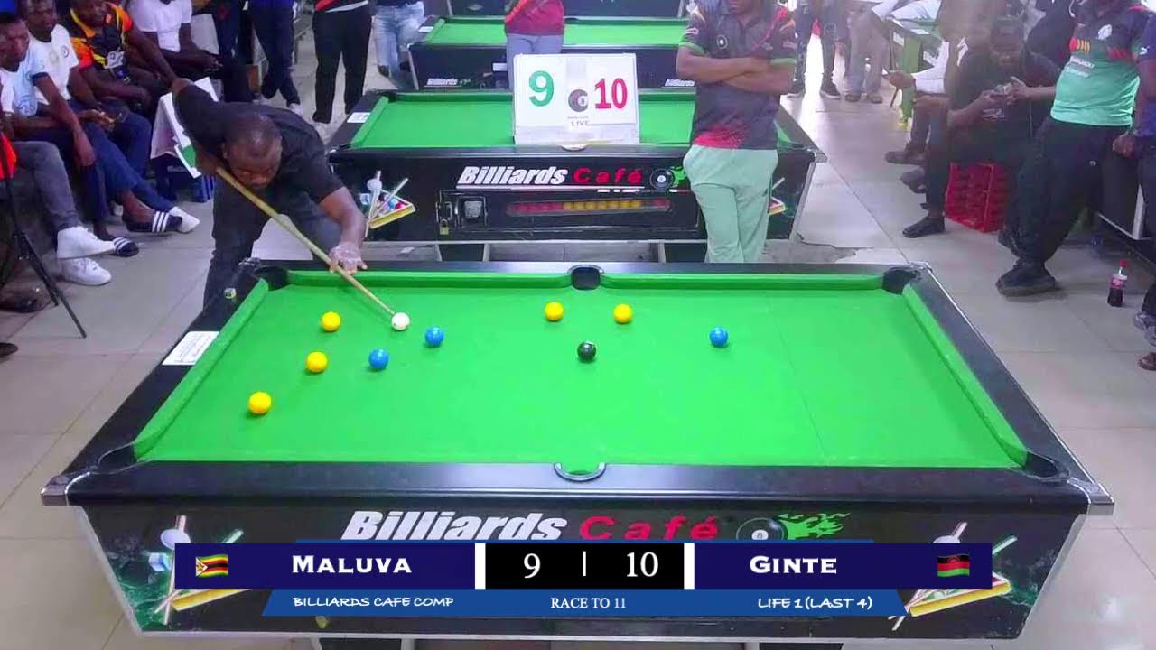 Billiards Cafe Comp Maluva vs Ginte Life 1 Last 4 Race to 11