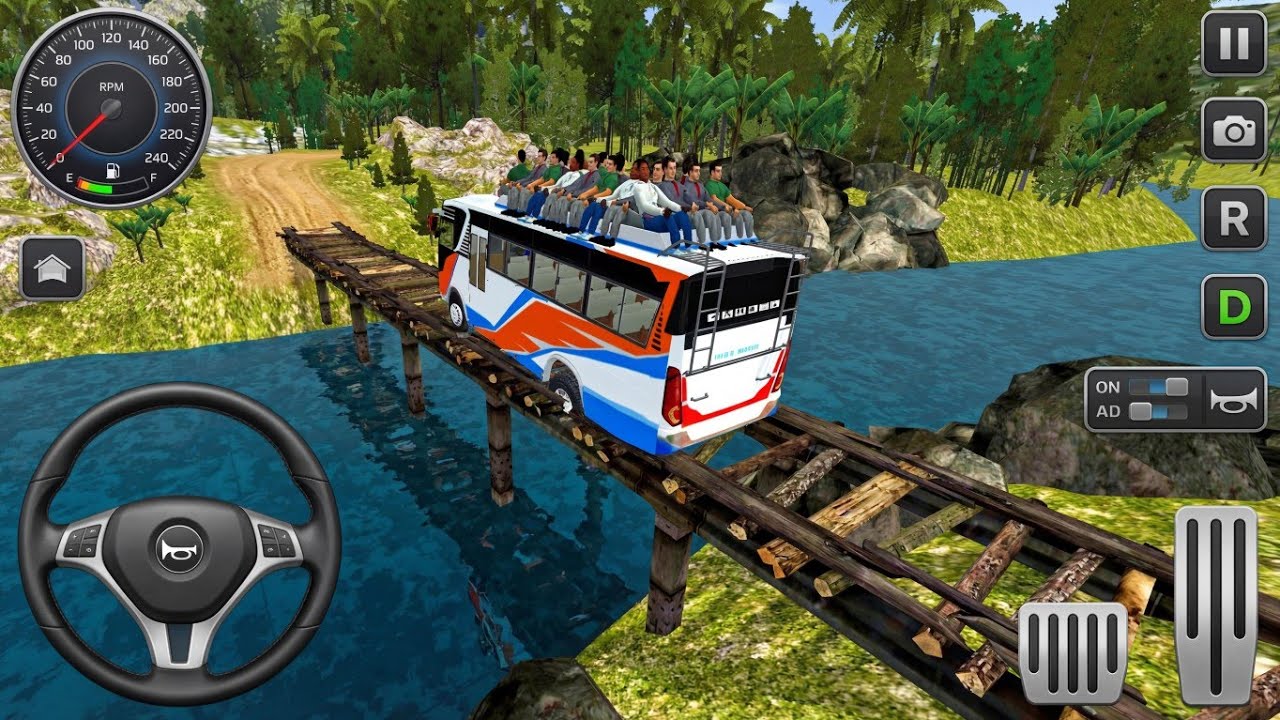Heavy Passenger Bus on Dengerous Wooden Bridge 😱 | Bus Simulator Indonesia Gameplay 