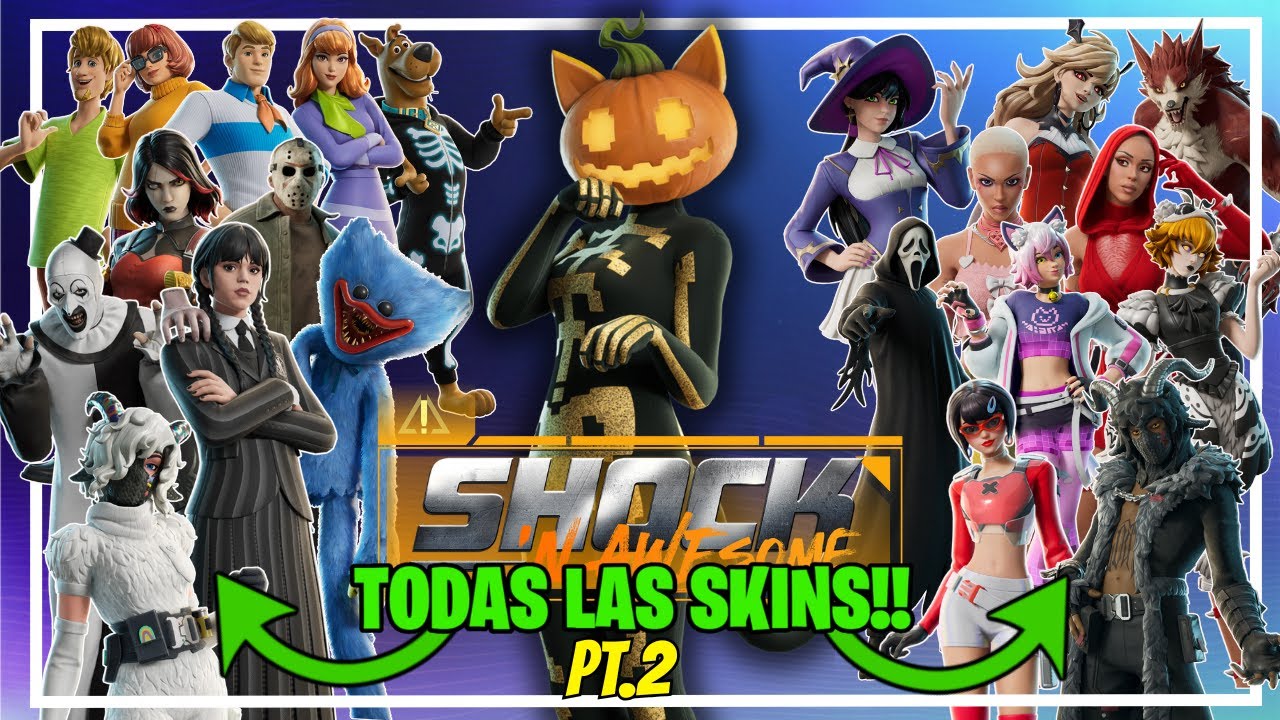 TODAS las SKINS de SHOCK EXPLOSIVO!!! PT.2 | FORTNITE