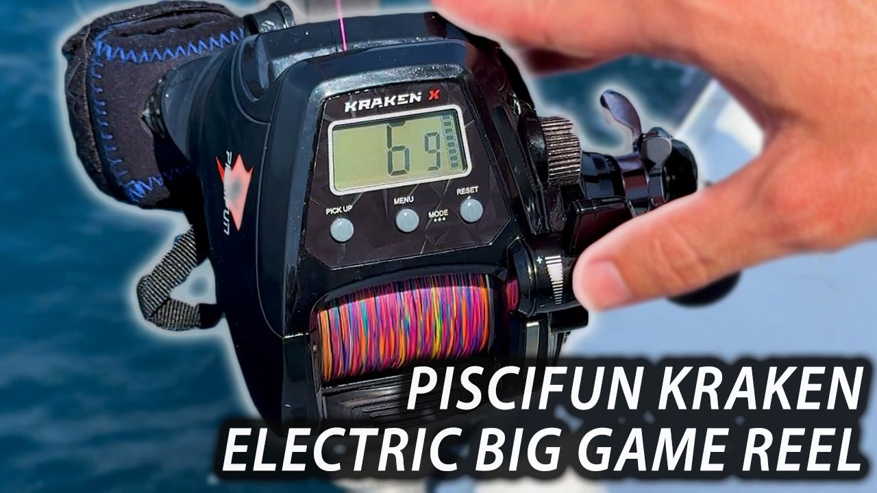 Piscifun Kraken Electric Big Game Reel First Use