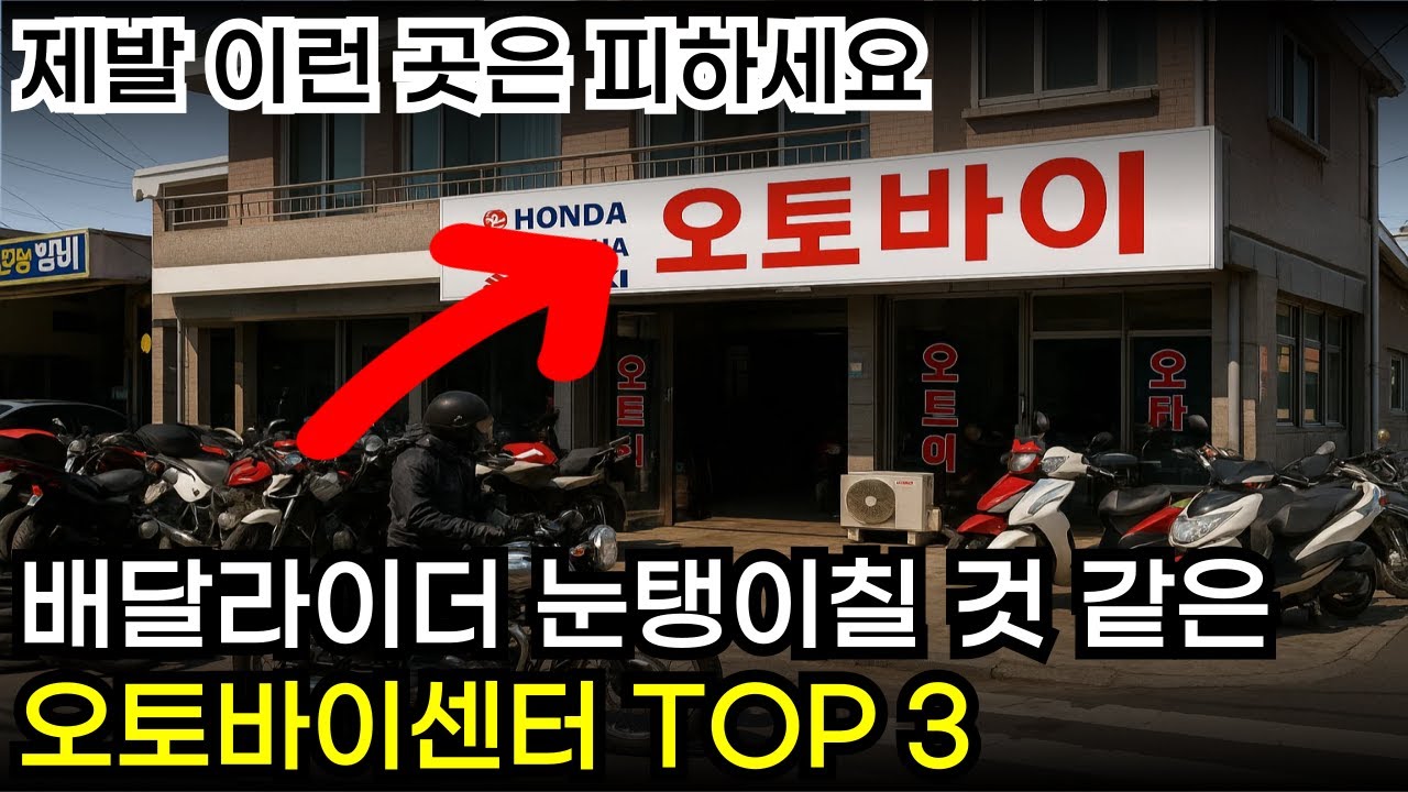 배달대행 라이더들이 오토바이 센터에서 눈탱이 맞는 이유