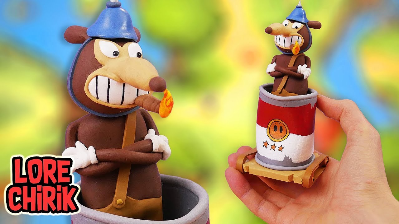 Making Werner Werman Boss from Cuphead in POLYMER CLAY!