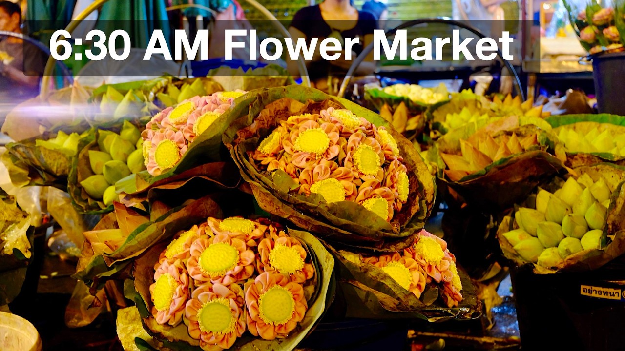 Bangkok at 6:30 AM: Flower Market Walk