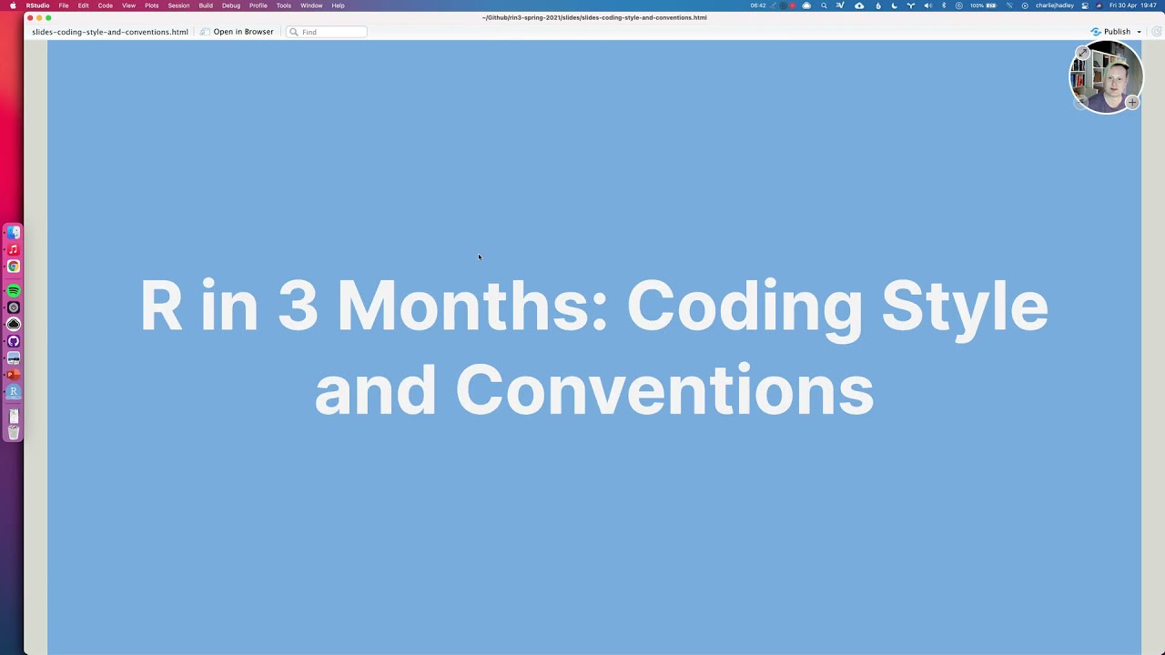 R Coding Style and Conventions