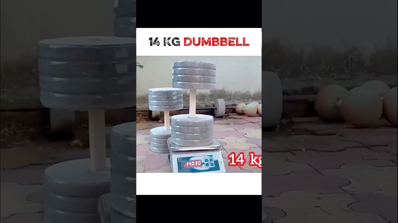 How to make dumbbells at home #Homemade dumbbells, #homemade weights, #cheap dumbbells