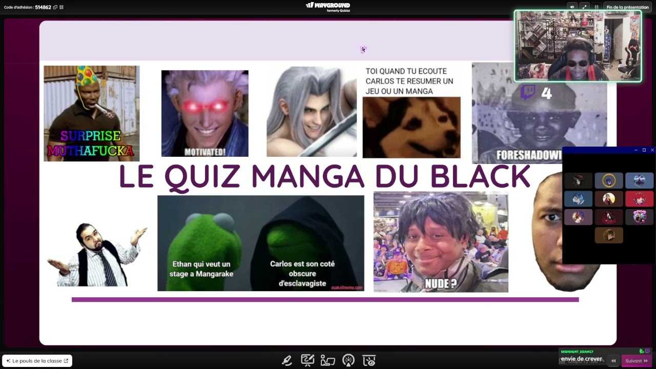 quiz manga de l'enfer
