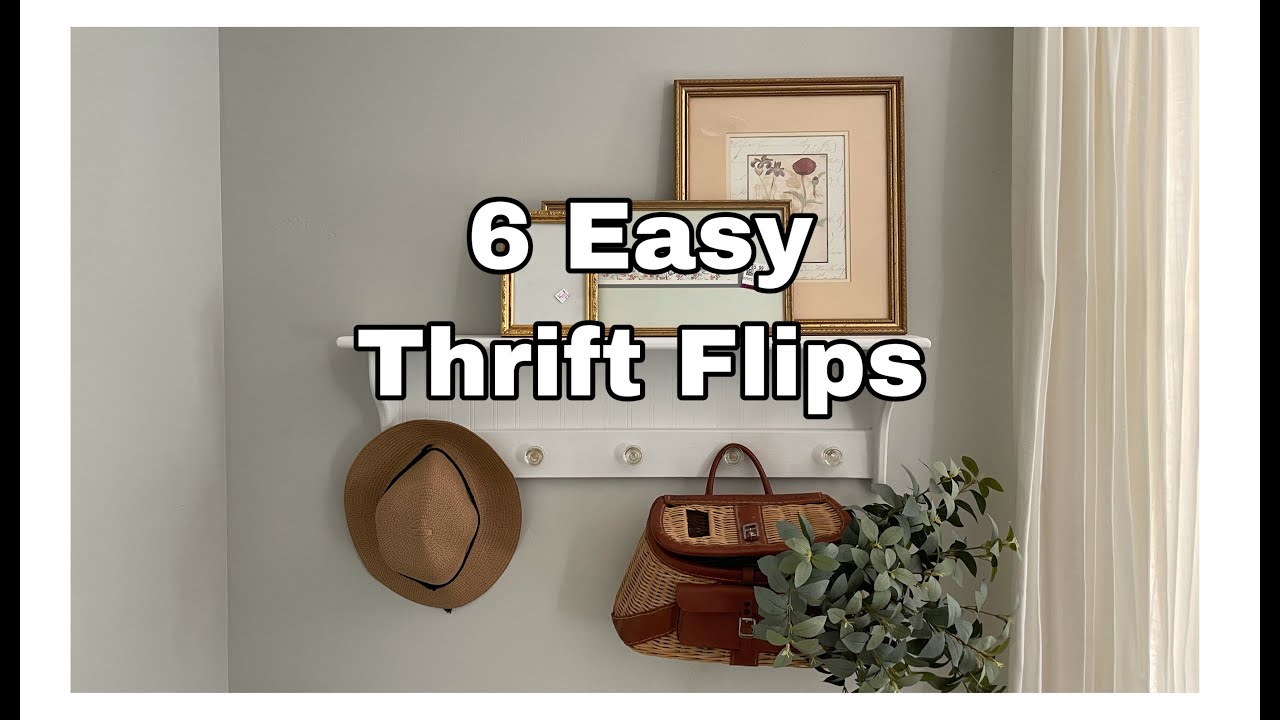 Thrift Store Flips || Cottage Farmhouse Style || DIY || Home Decor || 6 Simple Upcycled Projects