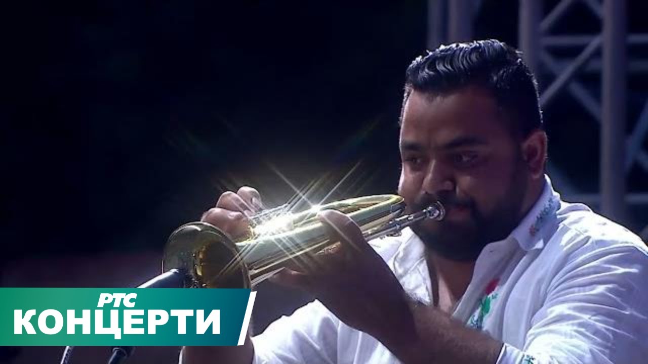 61. Dragačevski sabor trubača u Guči 2022 / Nastup trubačkog orkestra Stanislava Antića, Zagužane