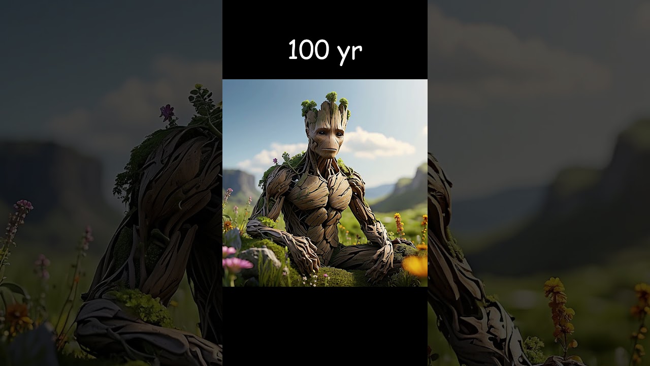 Groot : Growth stage  #history #aiart#ai#historyfacts#art#creation #Groot #Guardians of the Galaxy