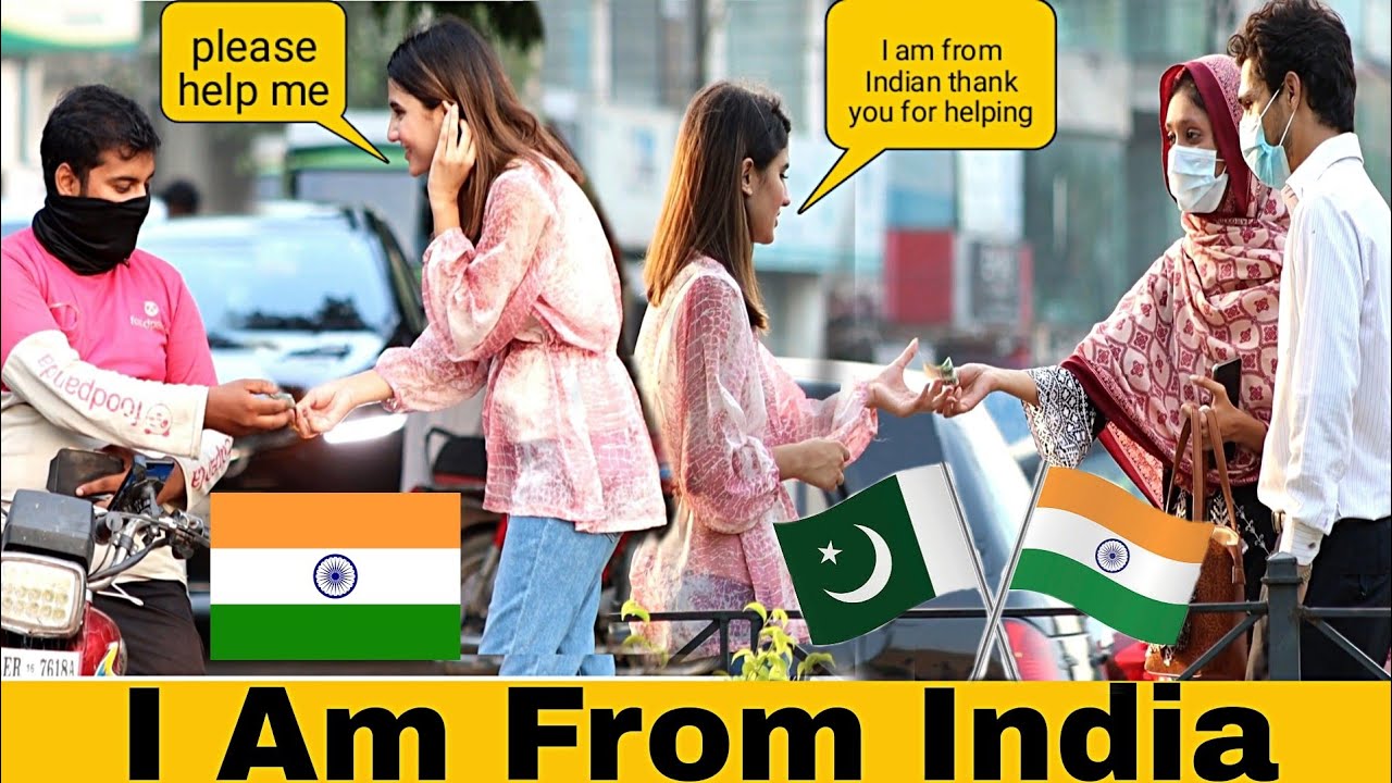 I AM FROM INDIA | Social experiment in pakistan 2021@crazycomedy9838