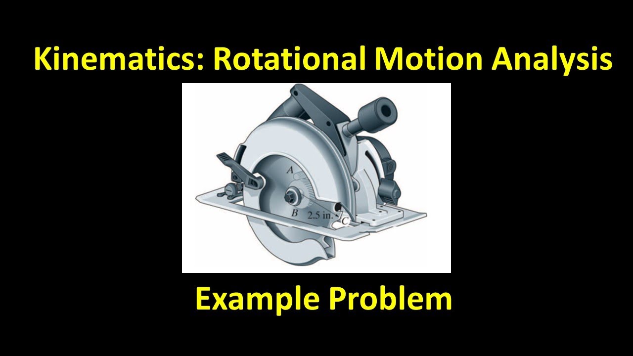 Rotational Analysis 7: Gear Reduction of a Circular Saw