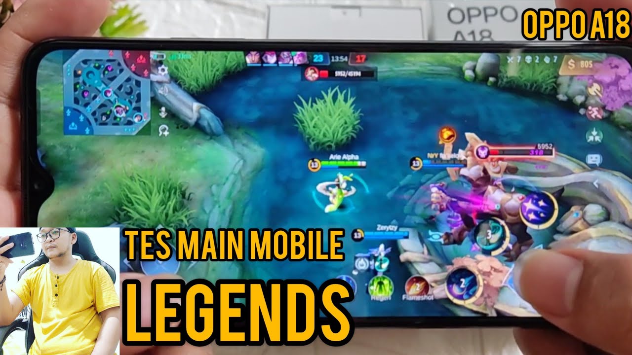 Oppo A18 Gaming Test Mobile Legends