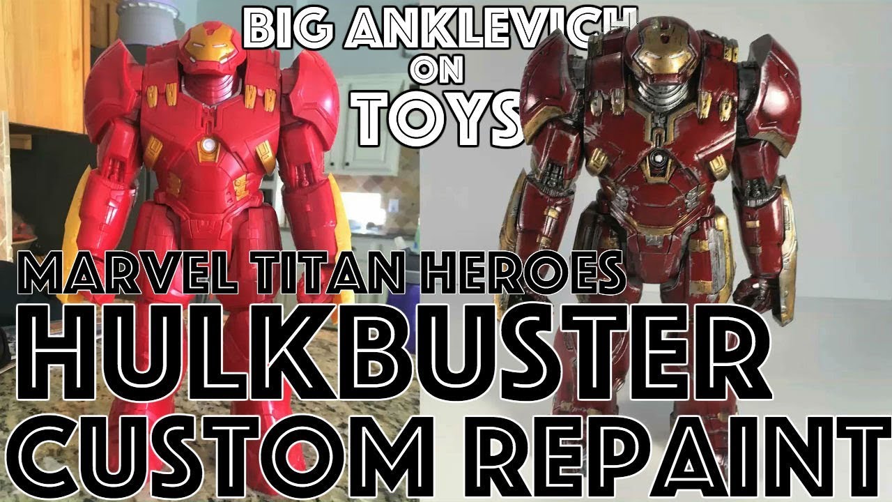 Marvel Titan Heroes Hulkbuster Iron Man Custom Repaint