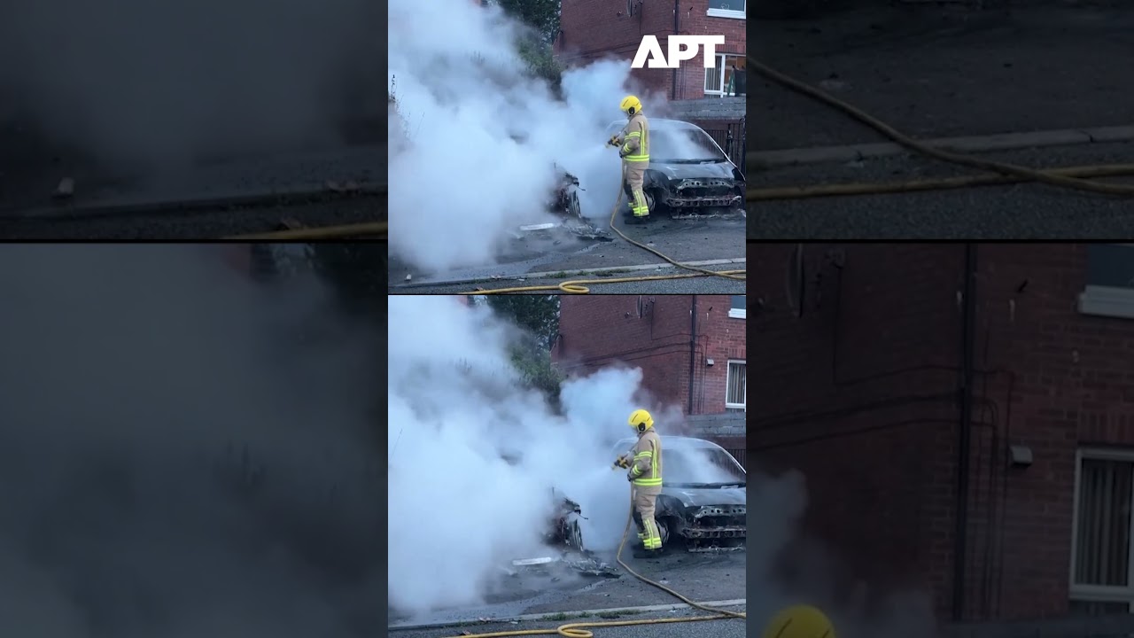 Firefighters Battle Blaze as Multiple Vehicles Catch Fire in Belfast Incident | APT