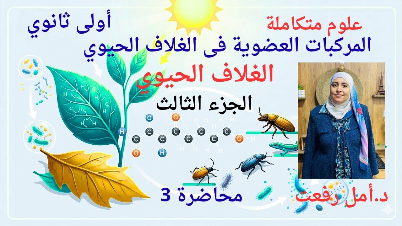 شرح المركبات العضوية في الغلاف الحيوي بسهولة | الغلاف الحيوي ج3 | علوم متكاملة أولى ثانوي | د. أمل 