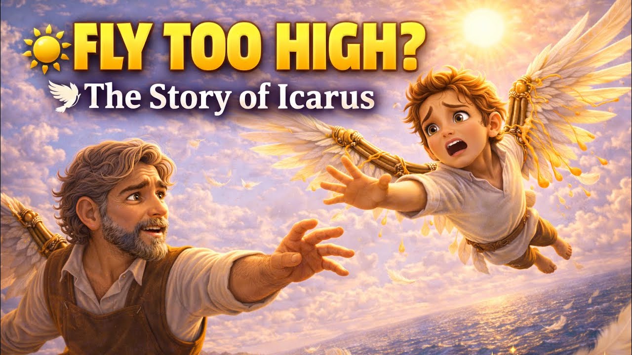 Icarus and Daedalus 🌞🕊 | The Danger of Flying Too High- Fly with Wisdom, Not Pride| Chanu’s Dream TV